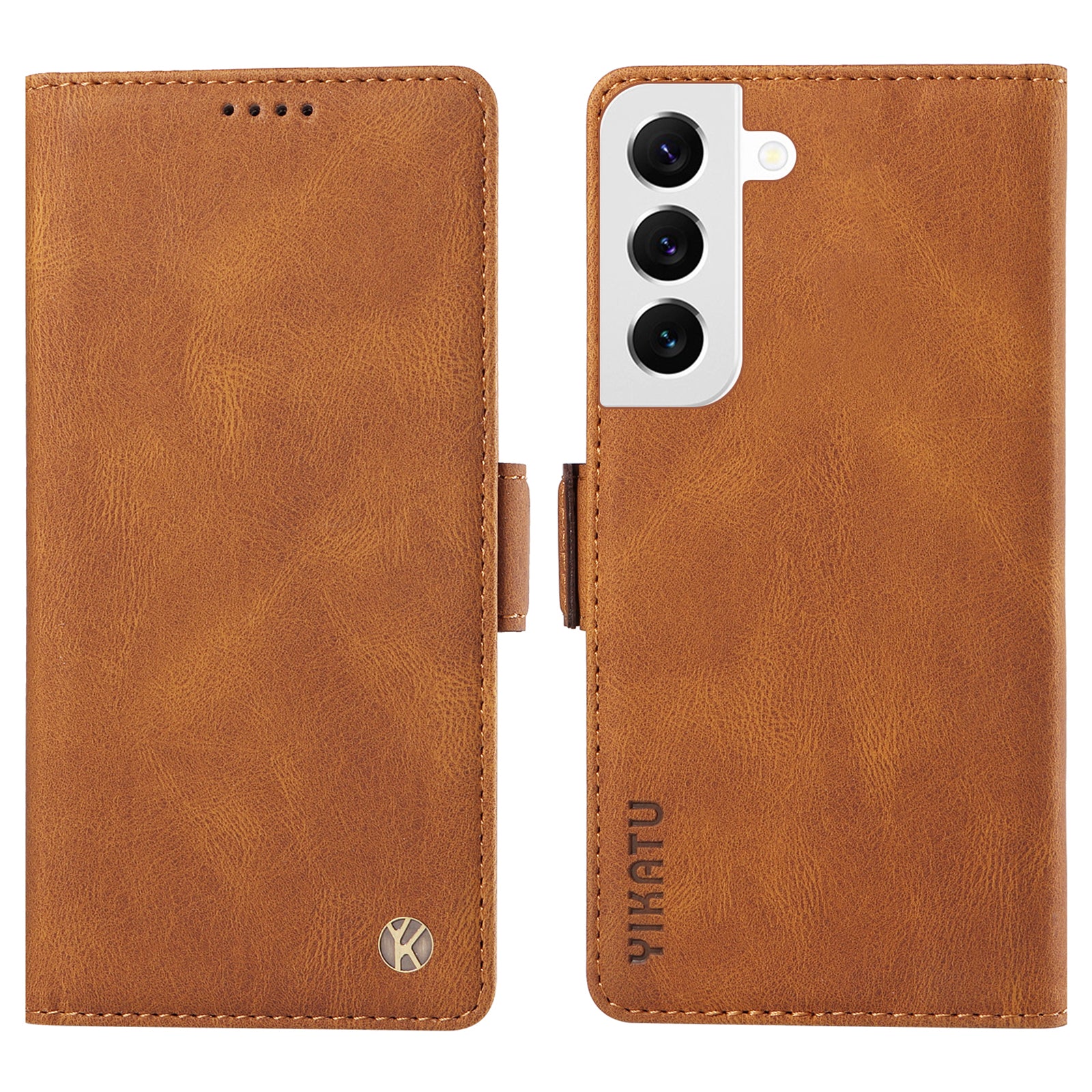 YIKATU YK-005 til Samsung Galaxy S23 pung etui Skin-touch PU læder stander telefoncover YIKATU YK-005 til Samsung Galaxy S23 pung etui Skin-touch PU læder stander telefoncover